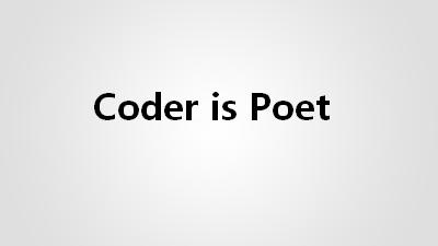 coder is poet