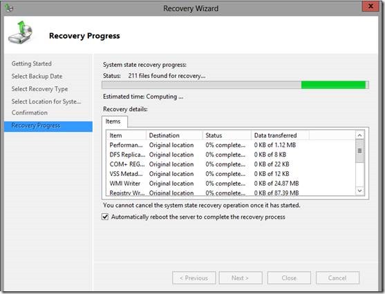 WinServer2012 AD备份与恢复之一：系统状态备份与恢复_AD备份恢复_23