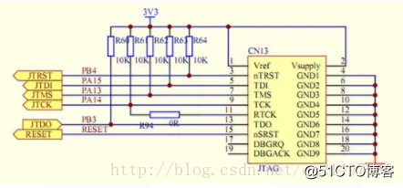 stm32实用技巧：JLINK接口定义和使用JTAG或SW下载程序_调试程序_04