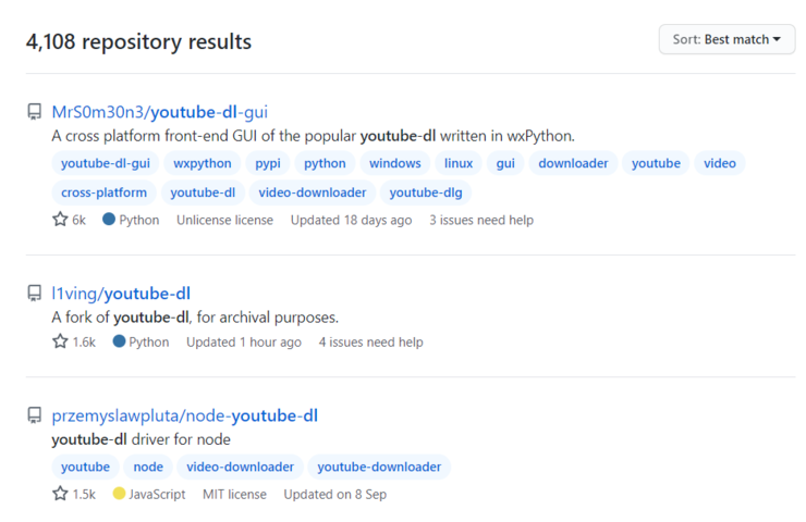 GitHub全面封杀YouTube-dl！这个7.2万Star热门开源项目，真的没救了？