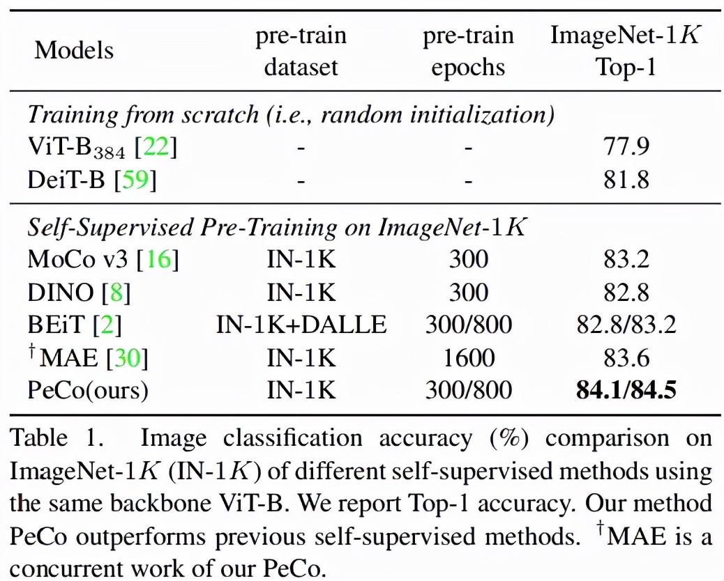 视觉Transformer BERT预训练新方式：中科大、MSRA等提出PeCo
