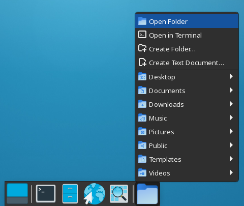 Image of desktop with open folders