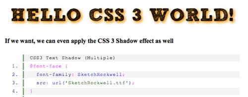CSS3用户自定义字体