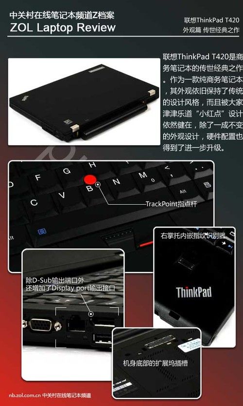 经典又轻薄 联想Thinkpad 420外观评测 