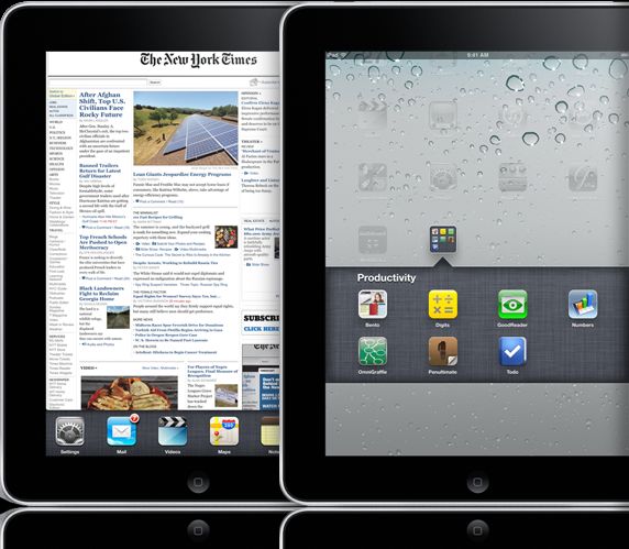 iPad 上的多任务处理和文件夹功能