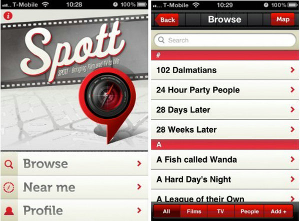 Spott：发现身边精彩的电影和电视节目