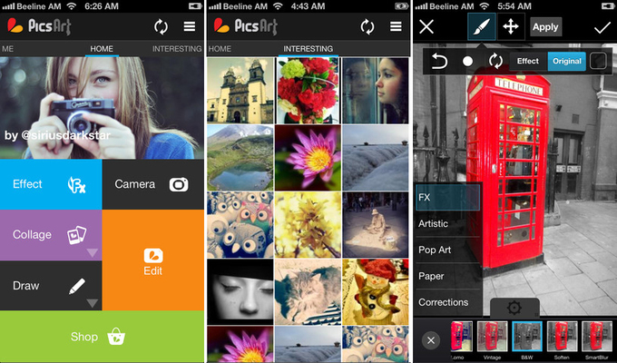 经验分享：Android照片应用PicsArt登陆iOS