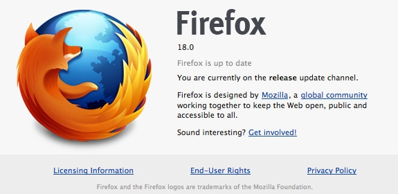 官方下载：Firefox 18正式版