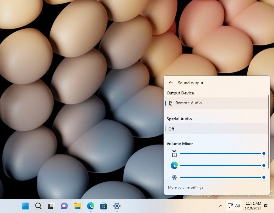 Windows 11 学院：如何在 Windows 11 Build 25281 上启用新版音量控件