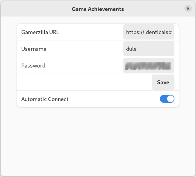 Gamerzilla Controller menu